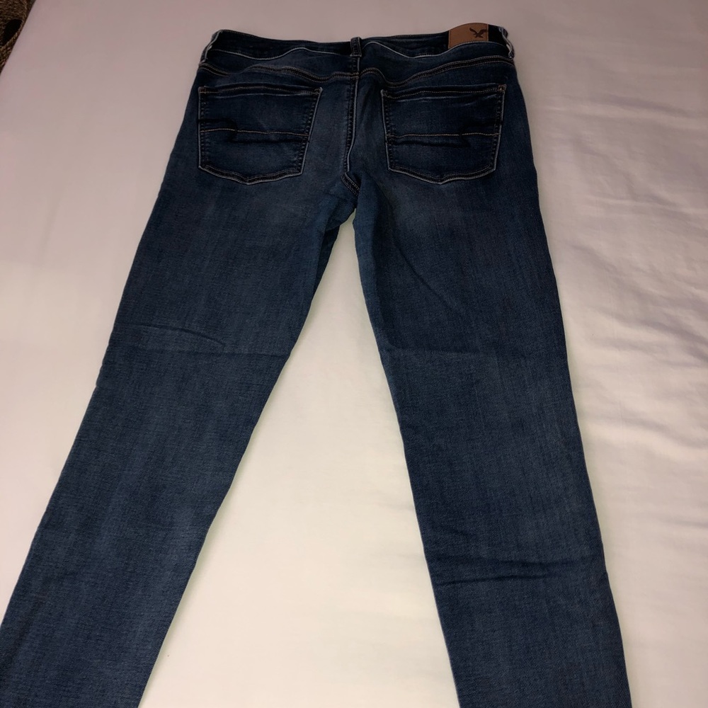 Blue jeggings